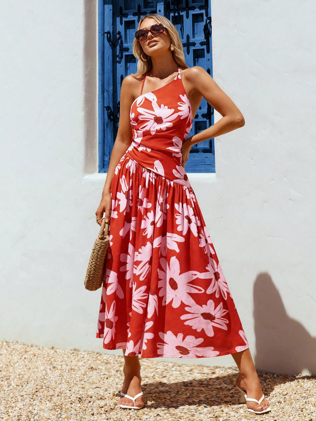 Rochie midi SHEIN, roșu