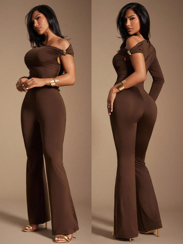 Salopetă SHEIN, maro