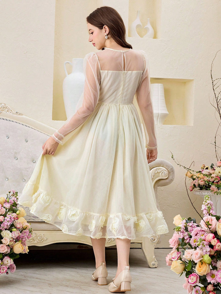 Rochie SHEIN, crem