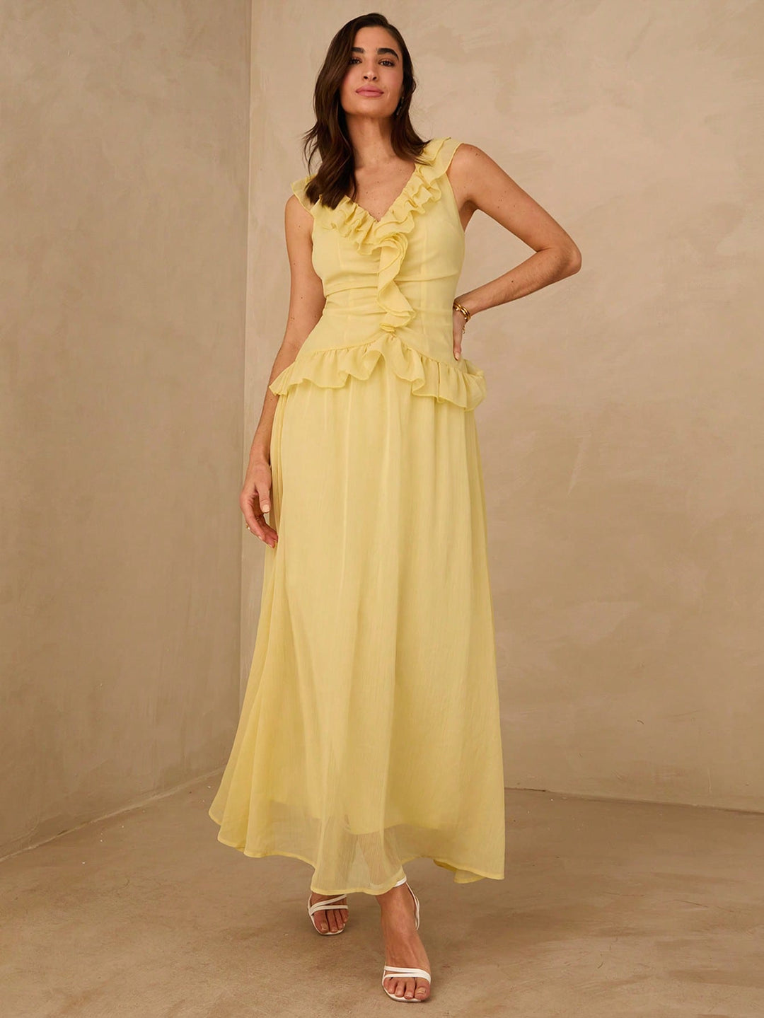 Rochie scurtă SHEIN, galben
