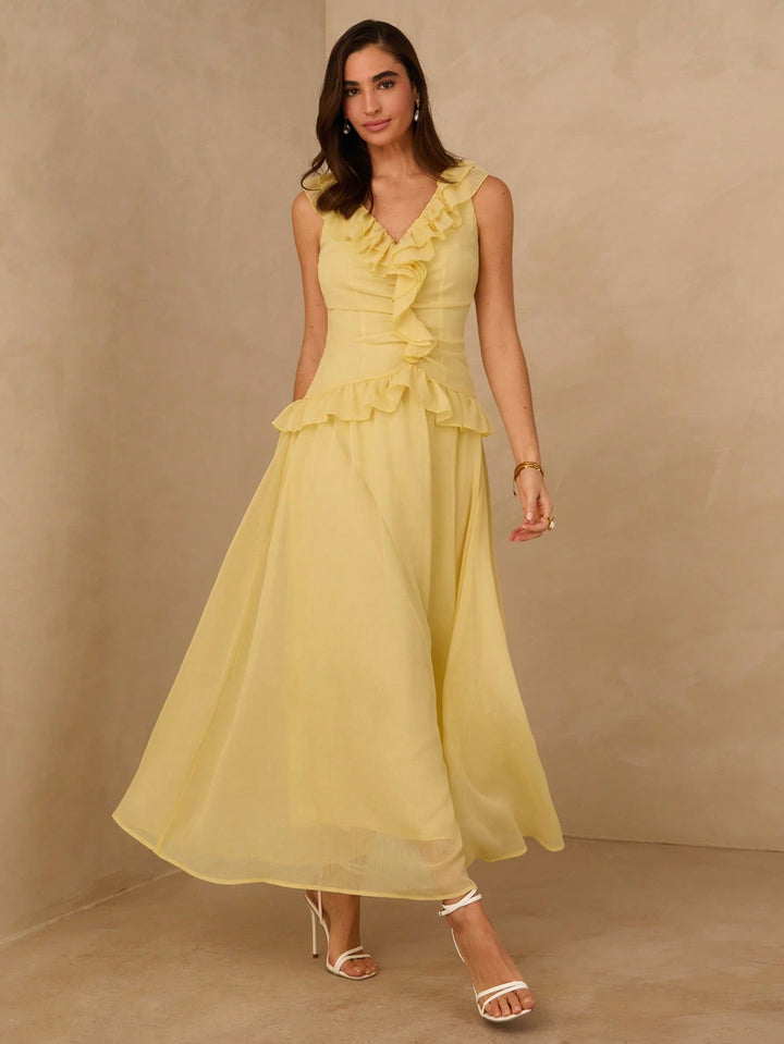 Rochie scurtă SHEIN, galben