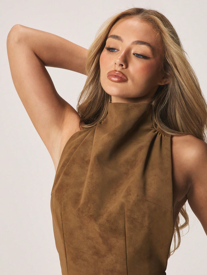 Rochie mini SHEIN, maro