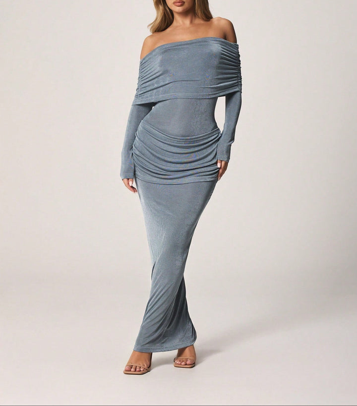 Rochie maxi SHEIN, albastru