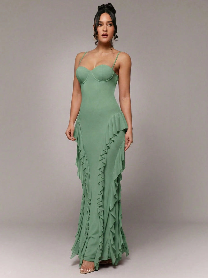 Rochie maxi SHEIN, verde