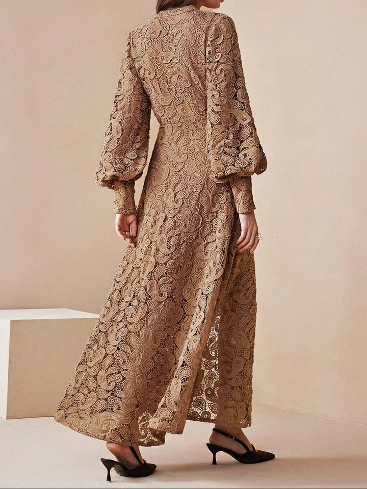 SHEIN maxi ruha, barna