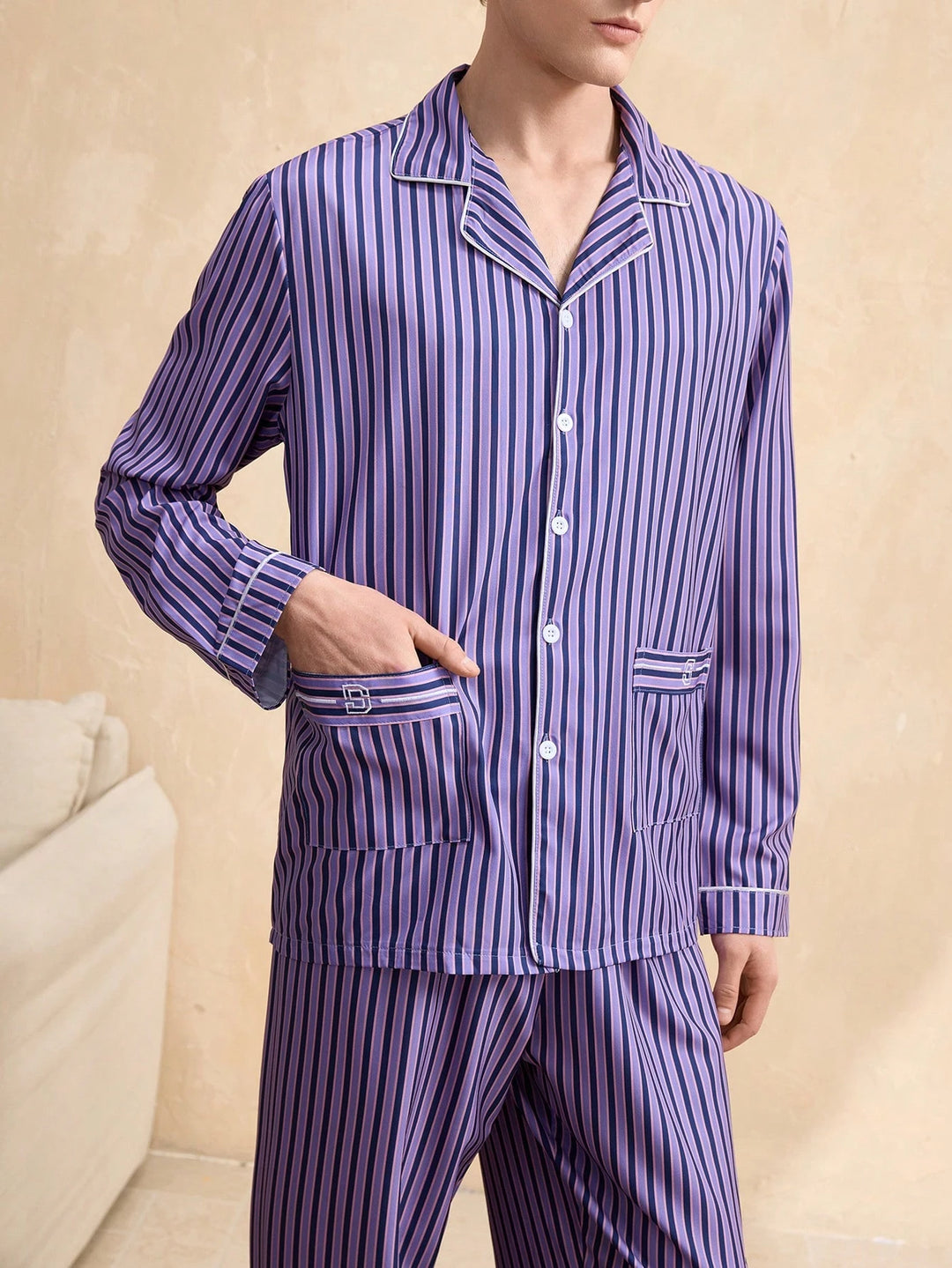 Compleu pijamale SHEIN, mov