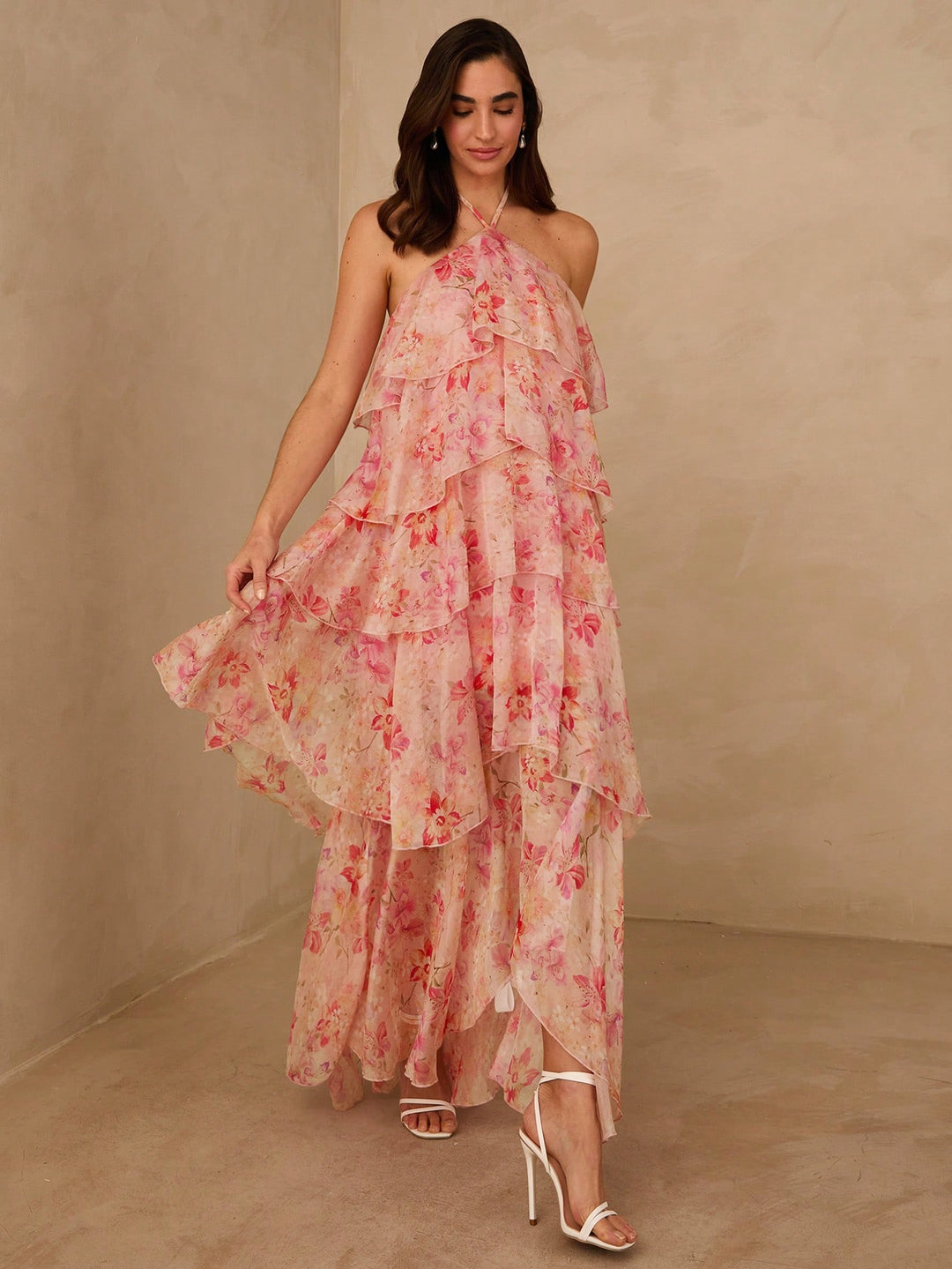 Rochie maxi SHEIN, roz