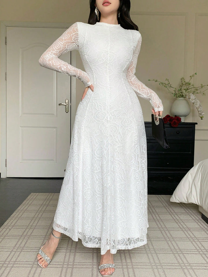 Rochie maxi SHEIN, alb