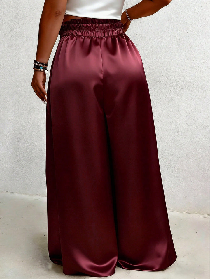 Pantaloni SHEIN, vișiniu