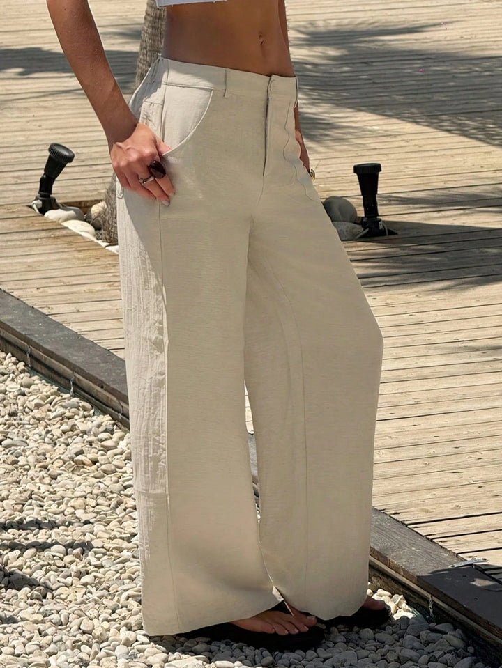 Pantaloni SHEIN, crem