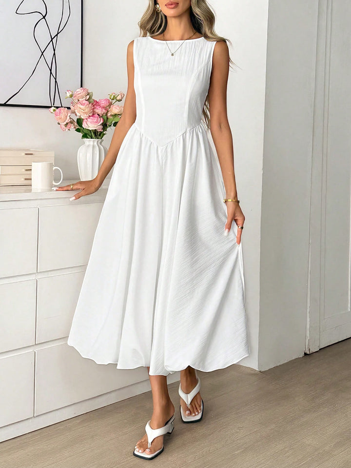 Rochie midi SHEIN, alb