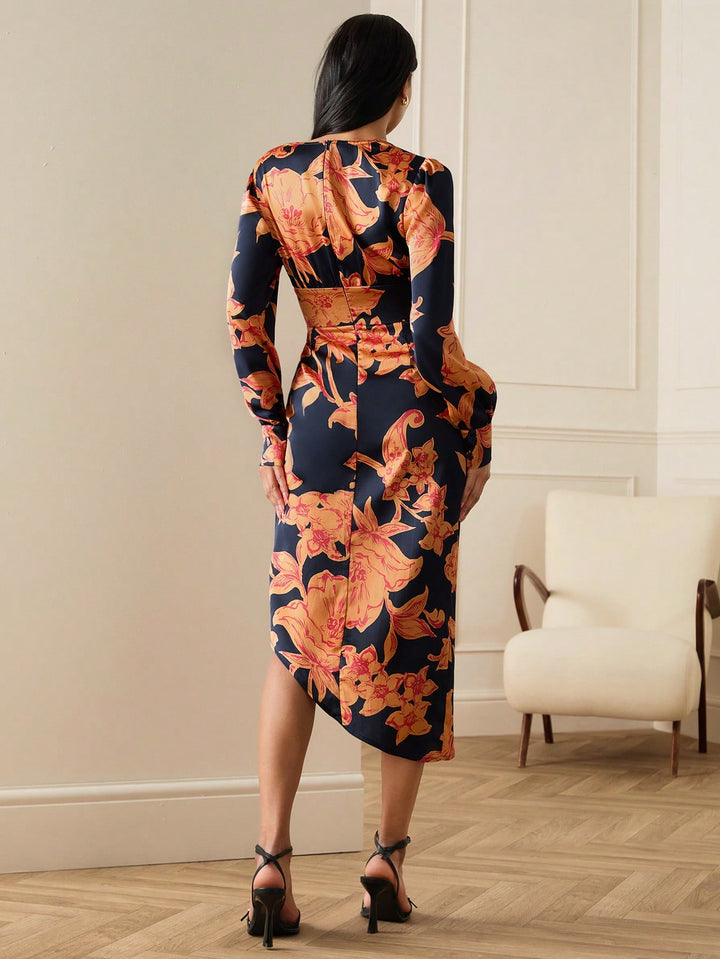 Rochie midi SHEIN, mix culori