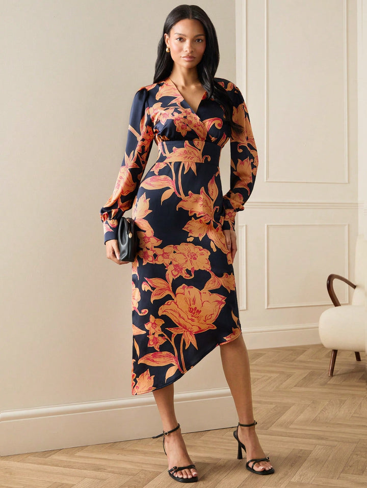 Rochie midi SHEIN, mix culori