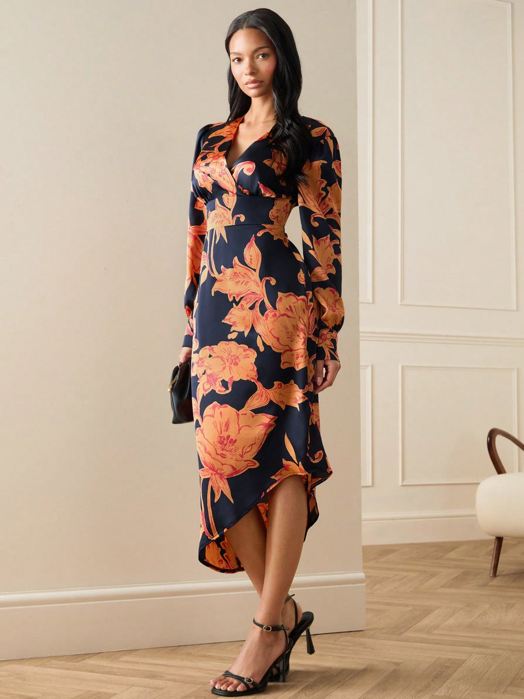 Rochie midi SHEIN, mix culori