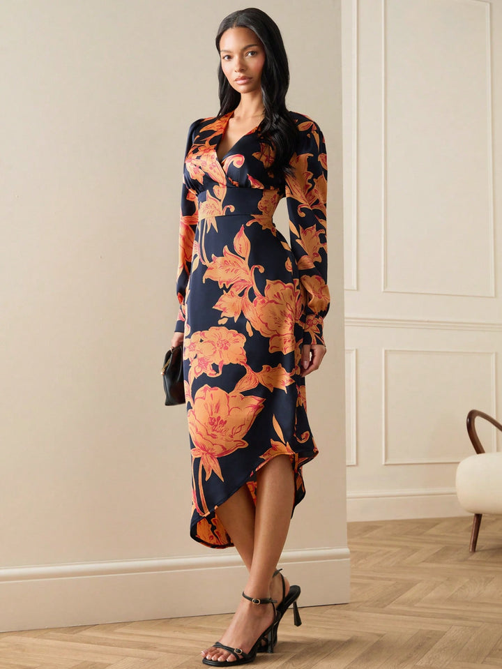 Rochie midi SHEIN, mix culori