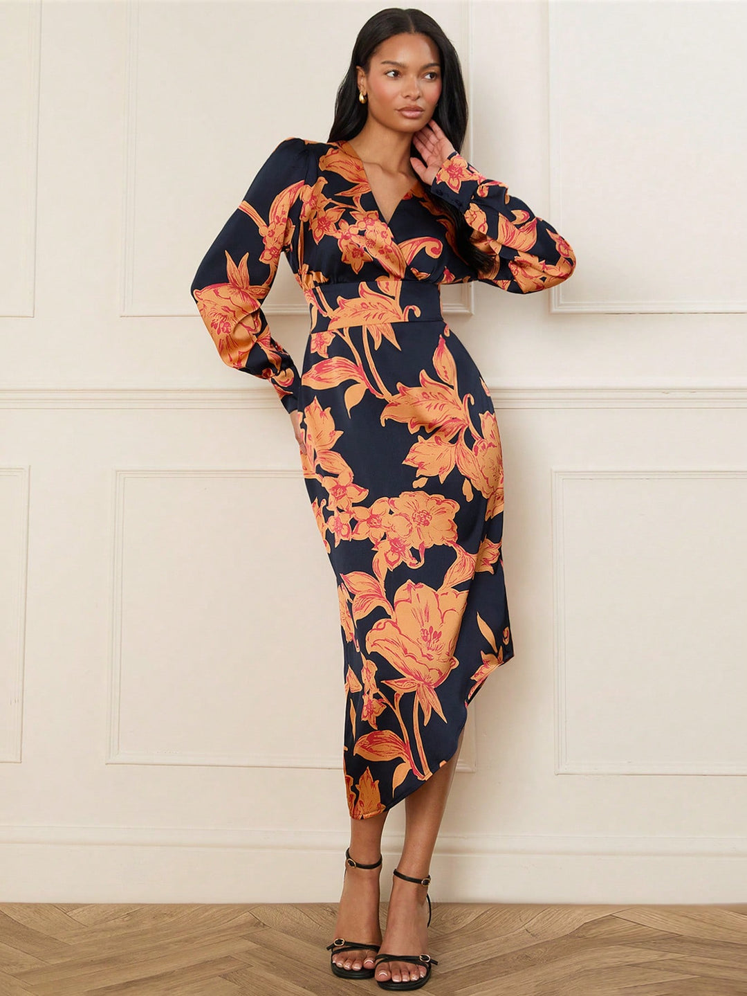 Rochie midi SHEIN, mix culori