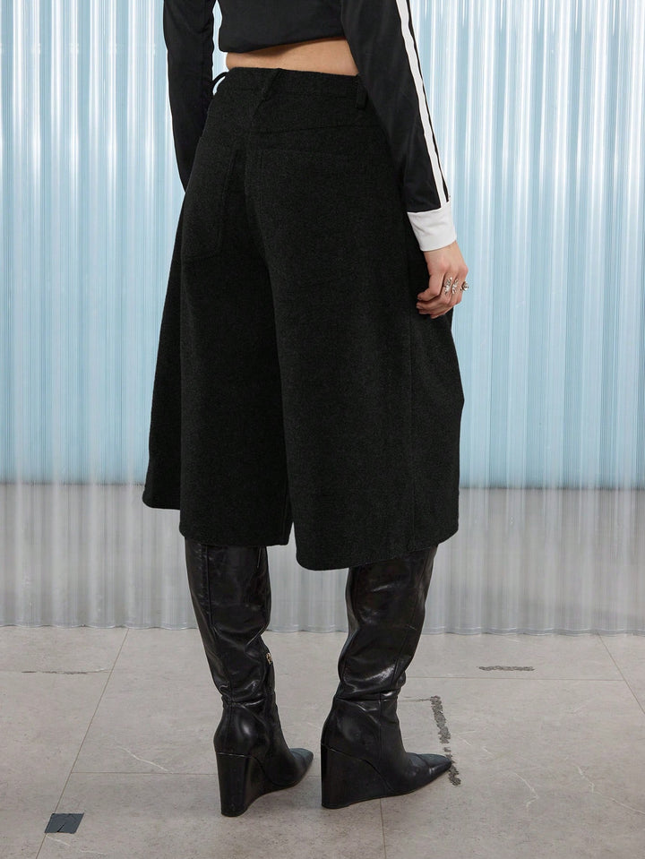 Pantaloni scurți SHEIN, negru