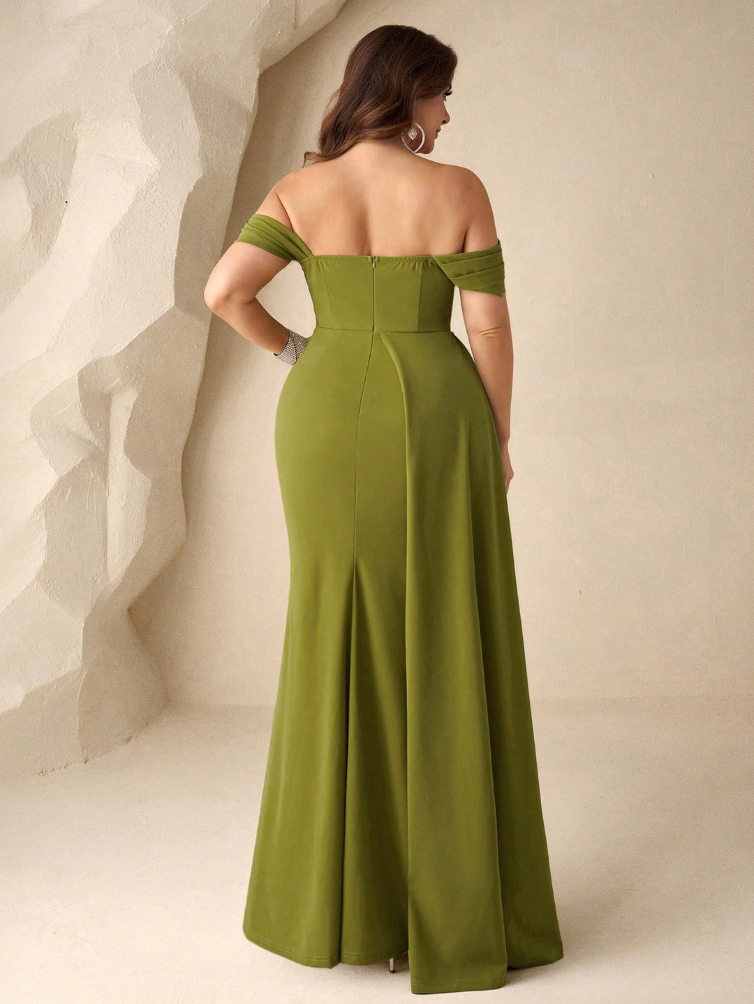Rochie de ocazie SHEIN, verde