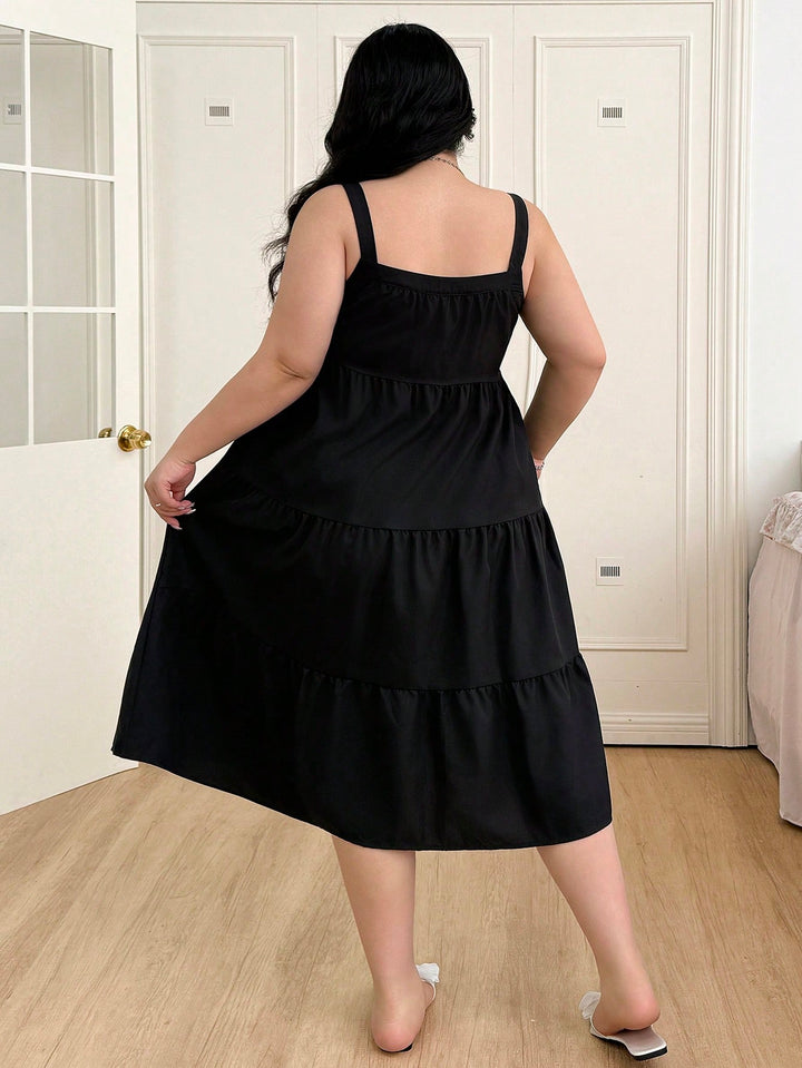 Rochie midi SHEIN, negru