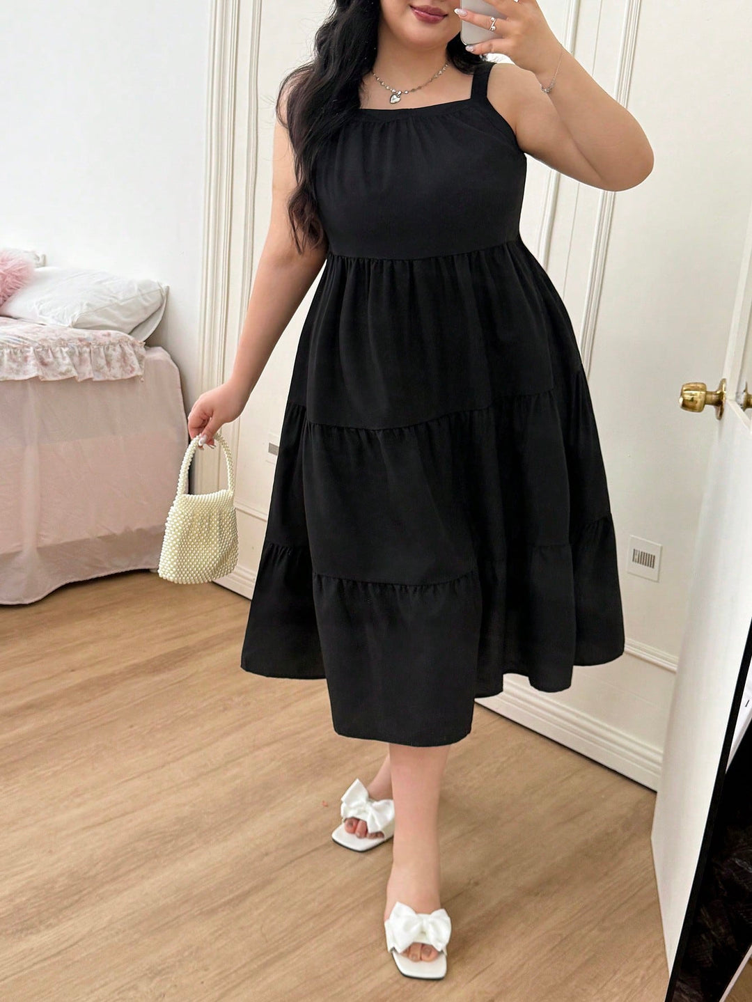 Rochie midi SHEIN, negru