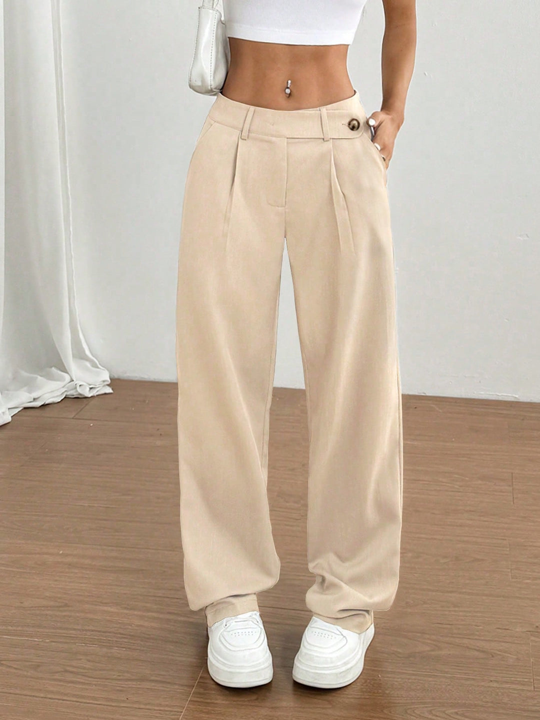 Pantaloni SHEIN, galben
