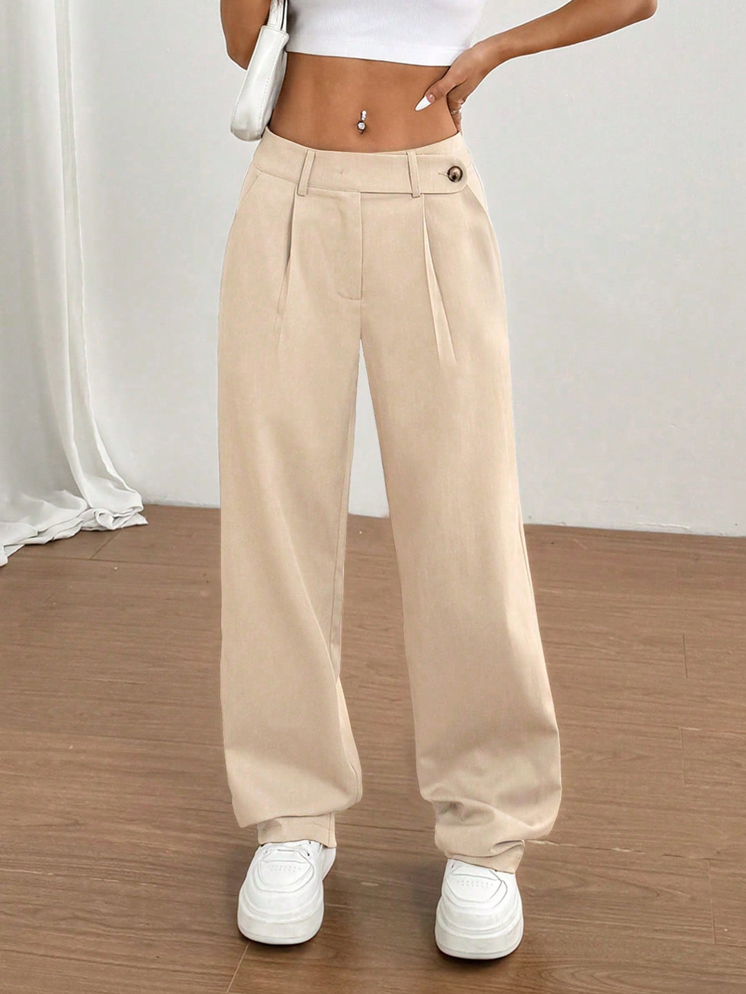Pantaloni SHEIN, galben