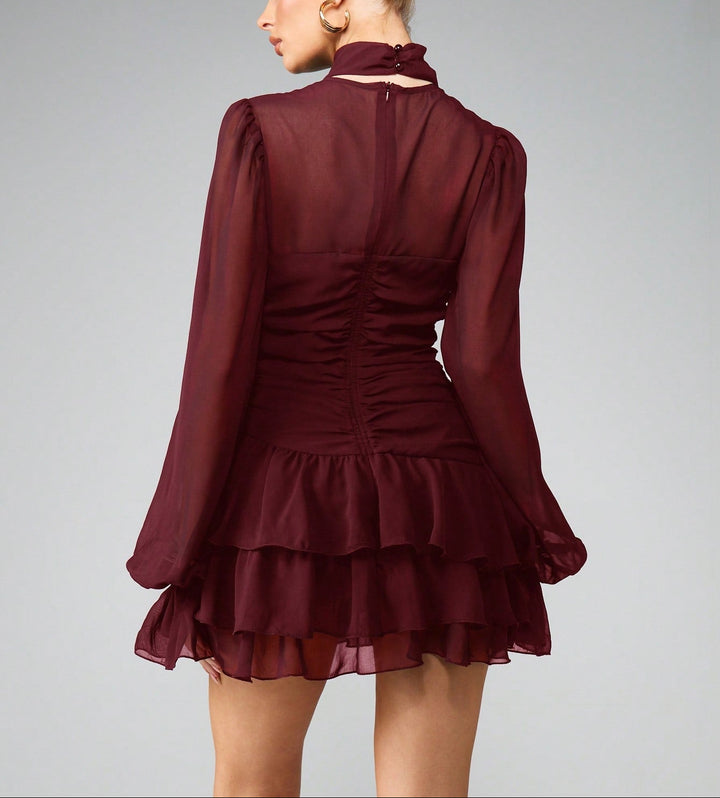 SHEIN miniruha, bordó