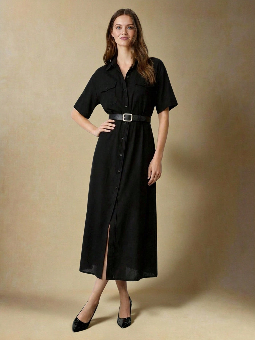Rochie maxi SHEIN, negru