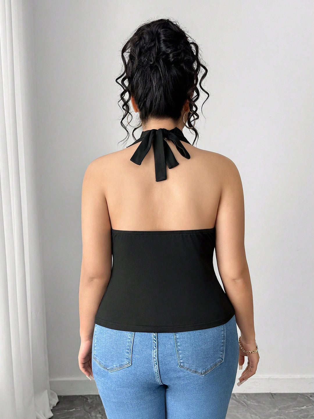 Top SHEIN, negru