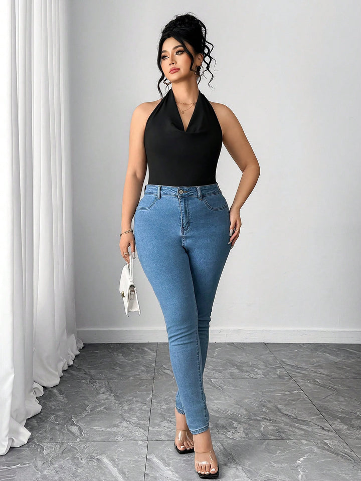 Top SHEIN, negru