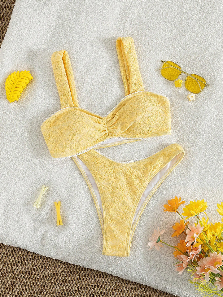 Set bikini SHEIN, galben