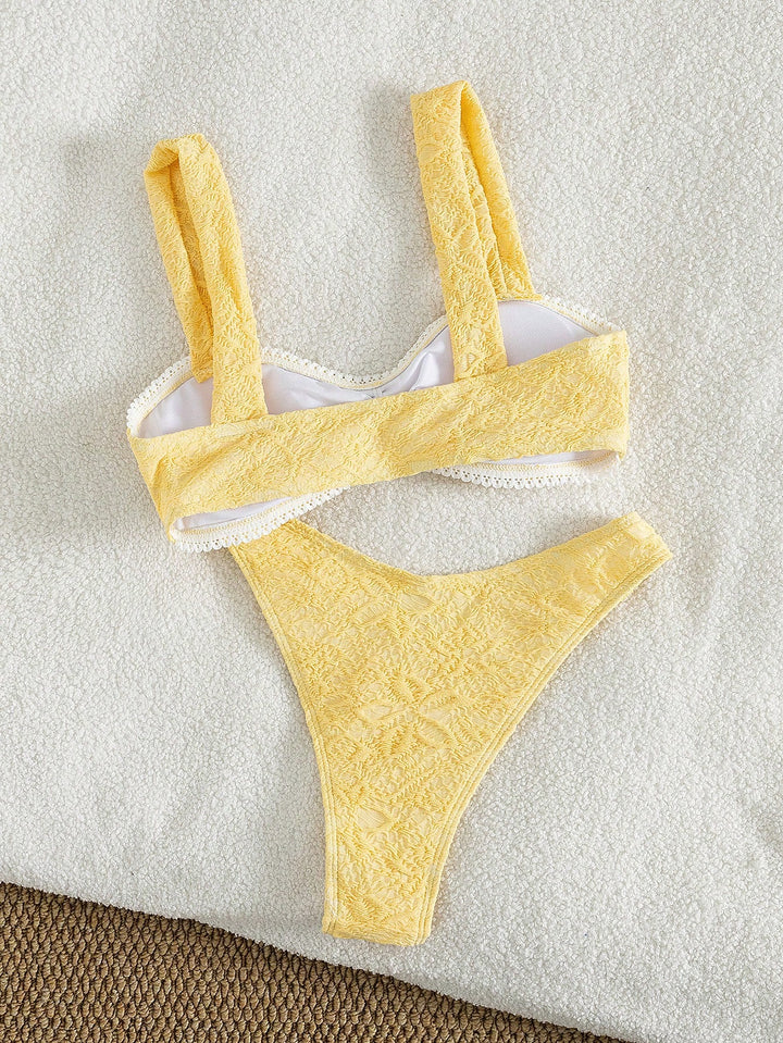 Set bikini SHEIN, galben