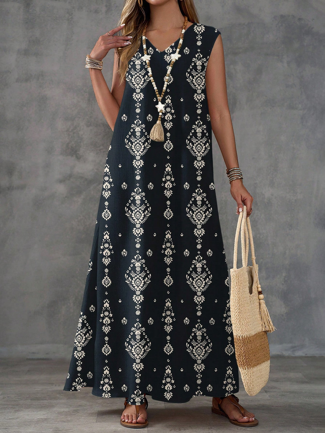 Rochie maxi SHEIN, mix culori