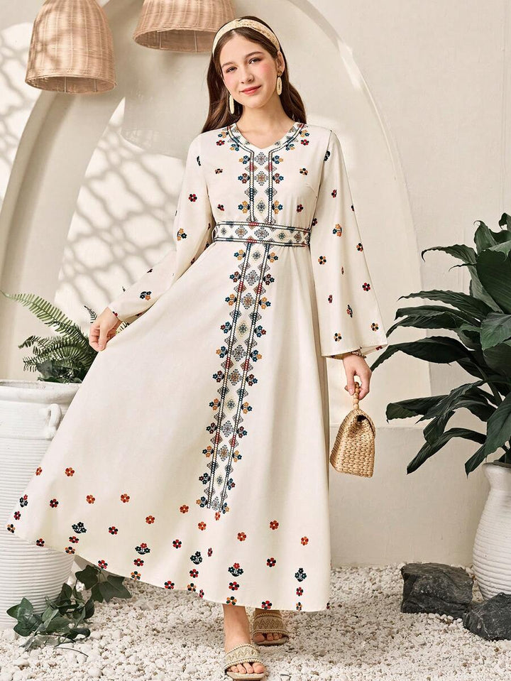 Rochie maxi SHEIN, crem