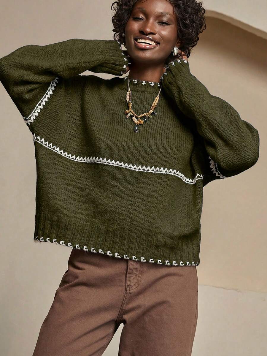 Pulover SHEIN, verde