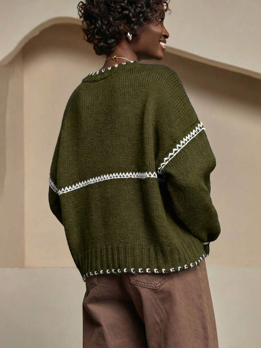 Pulover SHEIN, verde