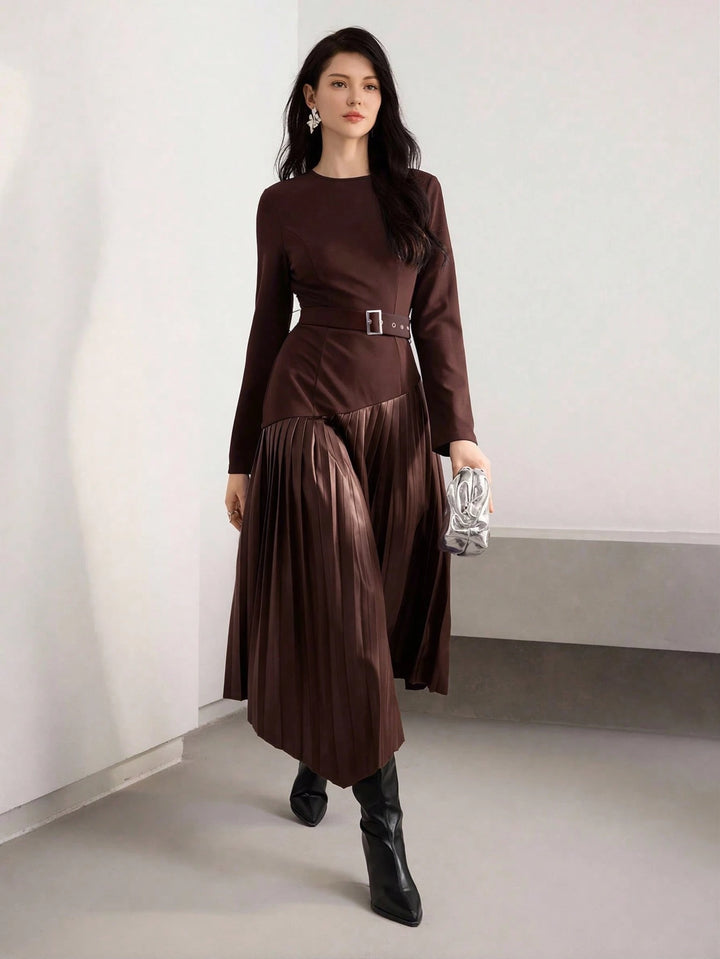 Rochie maxi SHEIN, maro