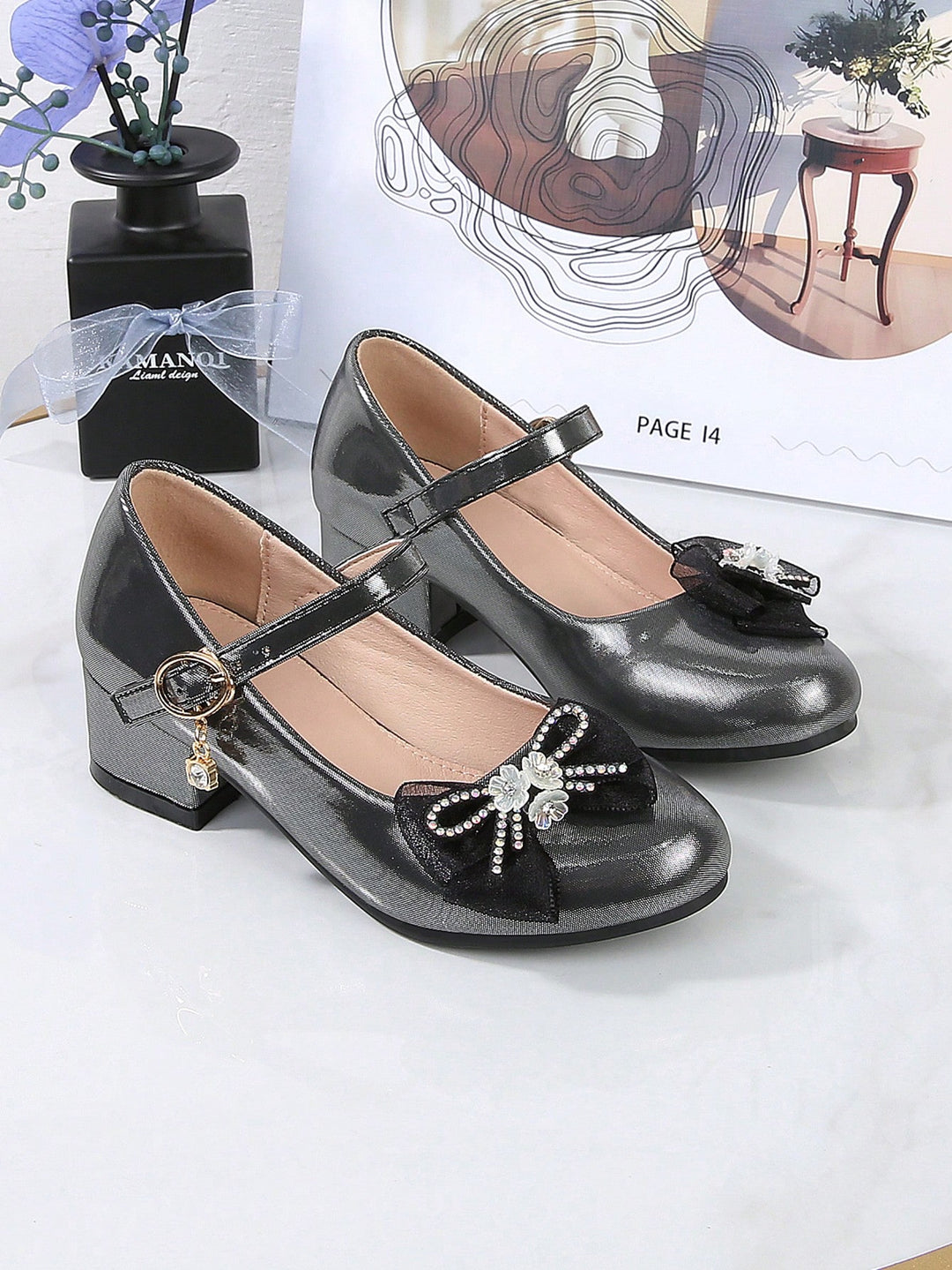 Pantof cu toc SHEIN, negru