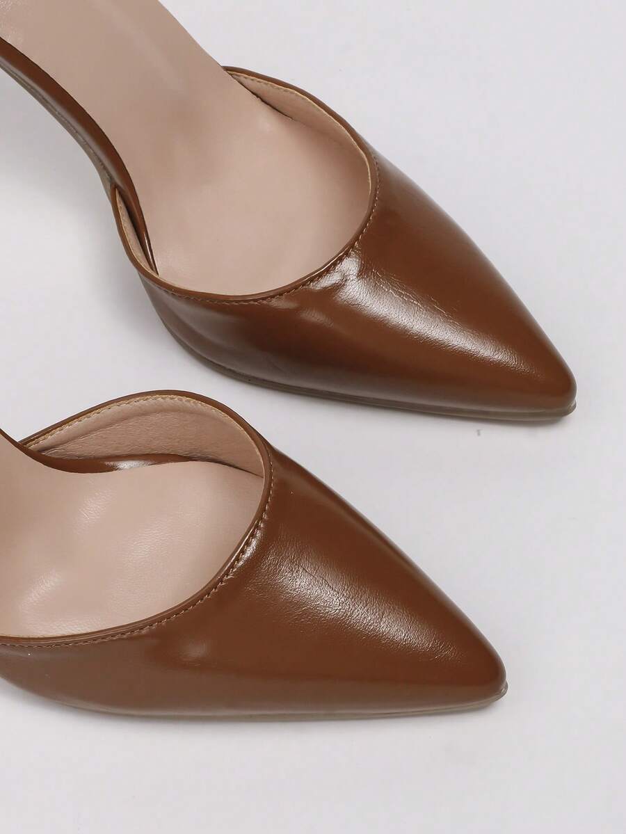 Pantofi cu toc SHEIN, maro