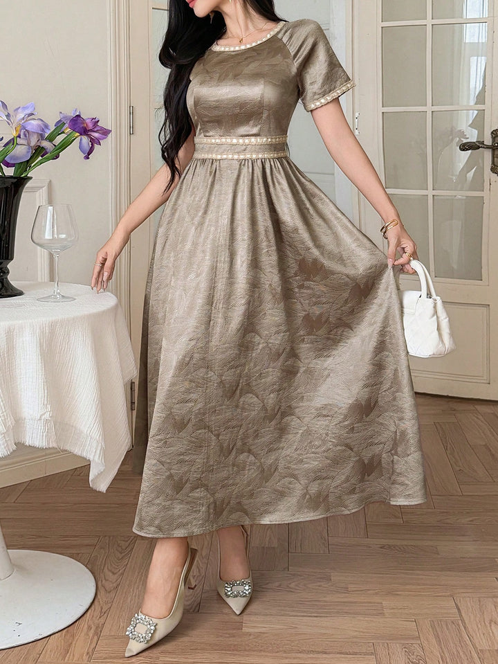 Rochie maxi SHEIN, auriu