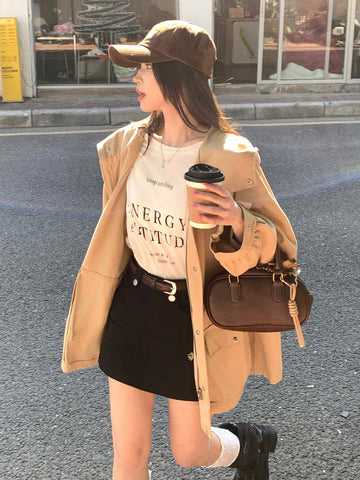 Trench SHEIN, bej