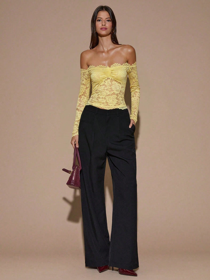 Top SHEIN, galben