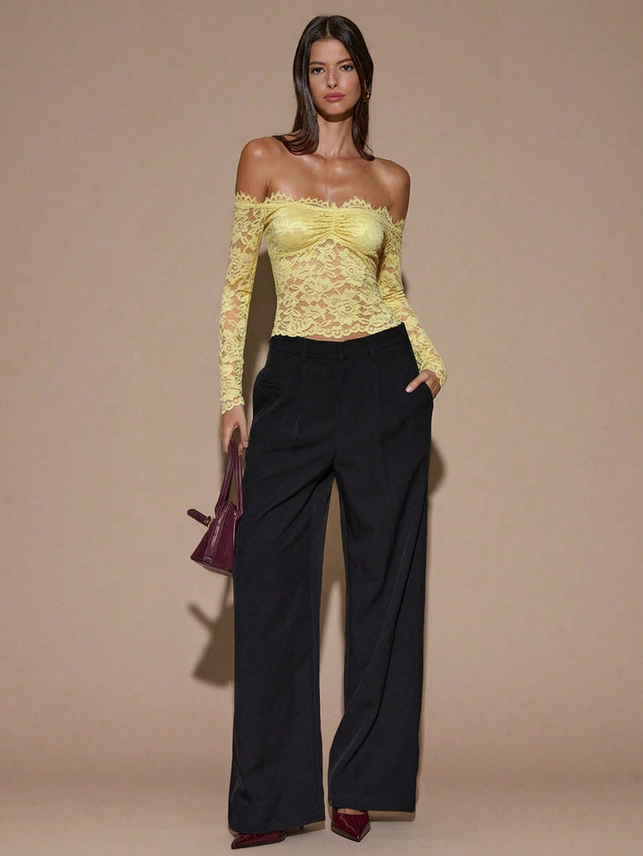 Top SHEIN, galben