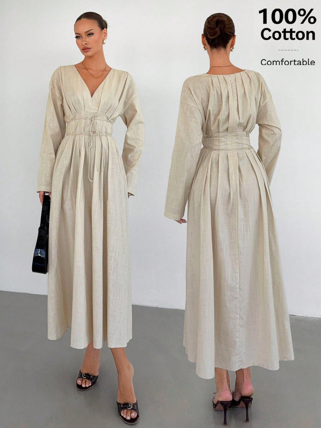 Rochie maxi SHEIN, portocaliu