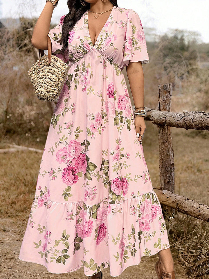 Rochie maxi SHEIN, roz