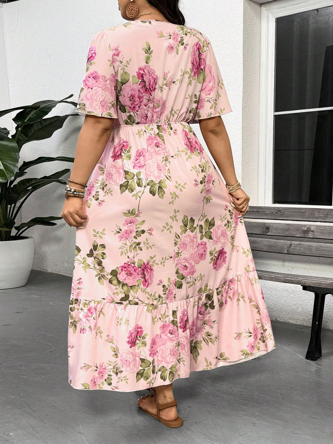 Rochie maxi SHEIN, roz