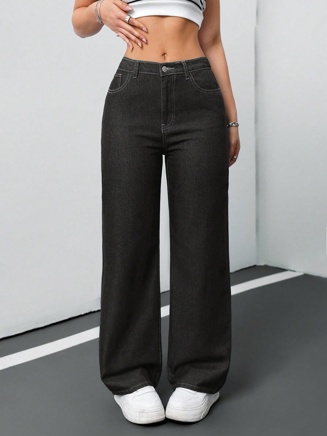 Jeans SHEIN, negru