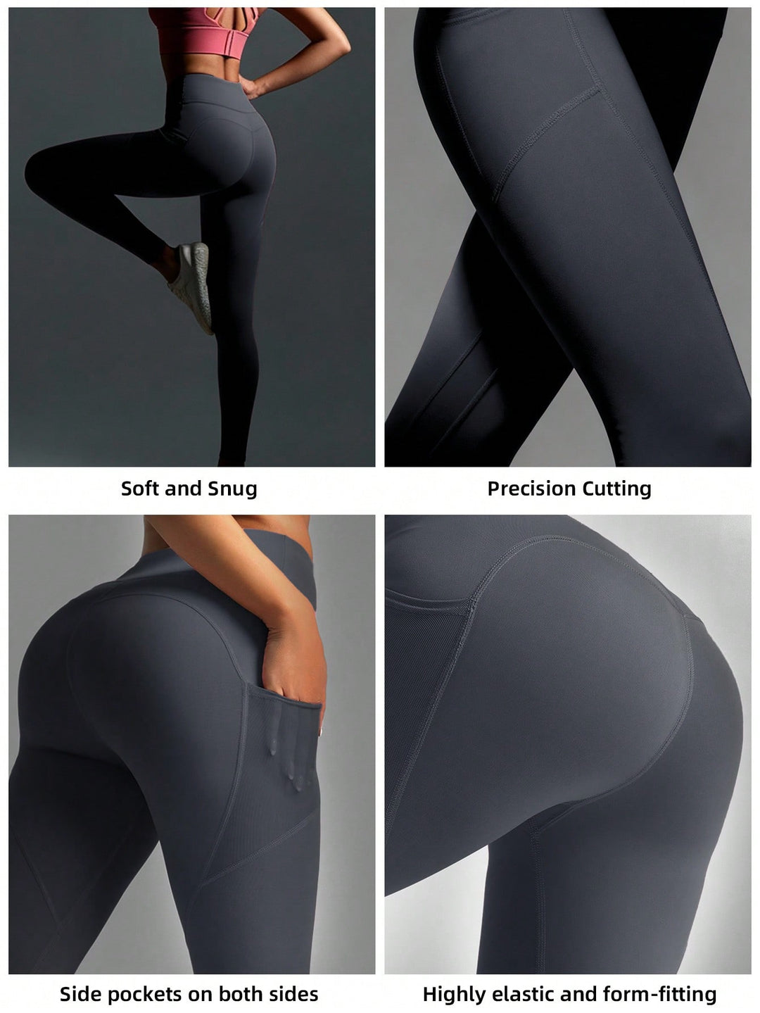 Pantaloni SHEIN, gri