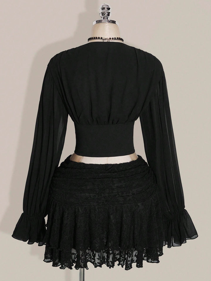 Fustă maxi SHEIN, negru