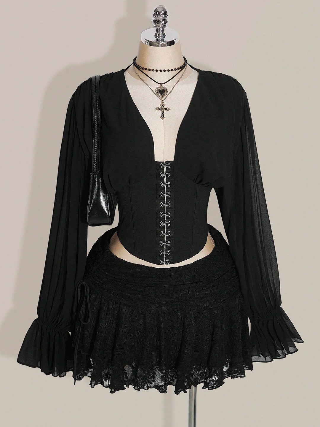 Fustă maxi SHEIN, negru